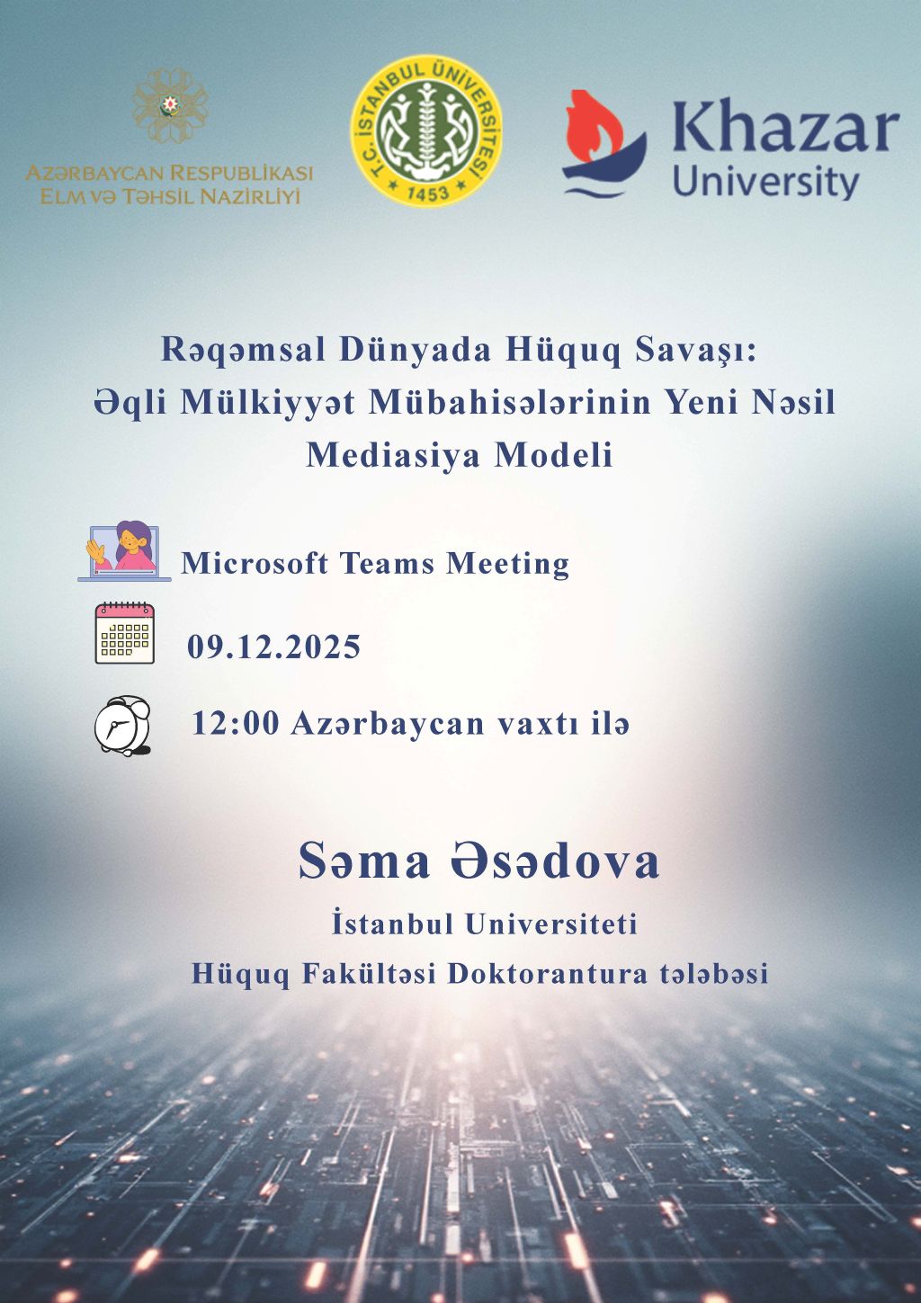 Seminar by doctoral student from Istanbul University